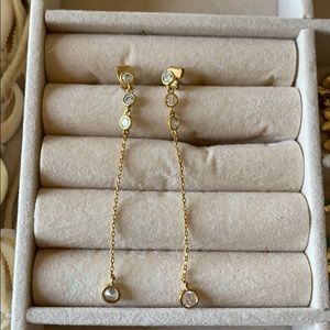 Gold dangle earrings